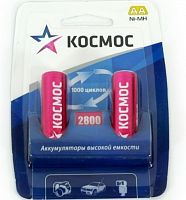 Аккумулятор Космос R6 NI-MN 2800мА.ч BP-2 (блист.2шт) AA картинка 